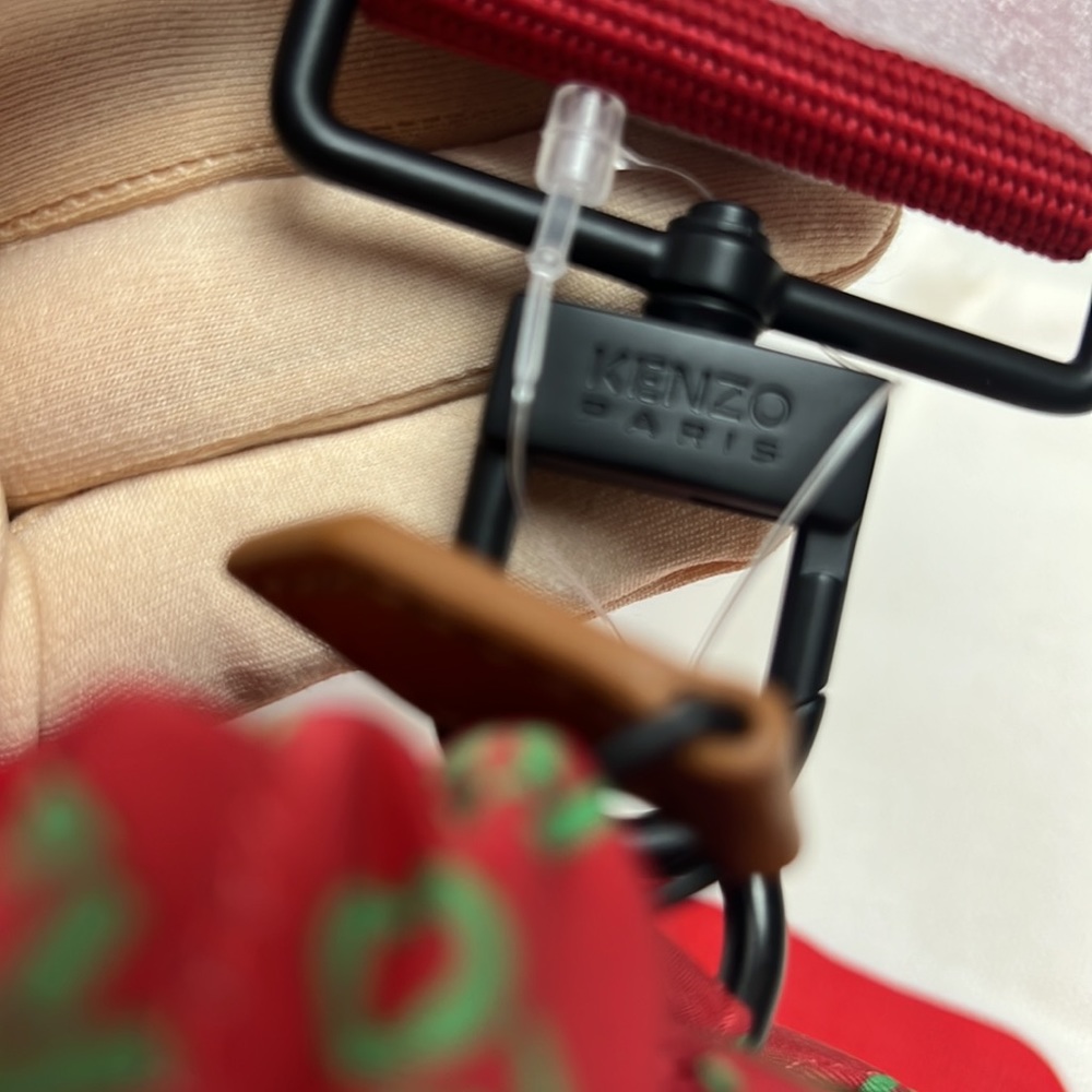 KENZO Logo Print Crossbody Red - Picture 10 of 16